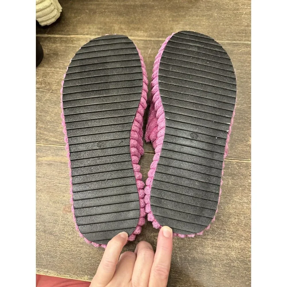 NWOB Free People Two Days in Ibiza Terry Platfrom Slide Sandals‎ Orchid size 9.5